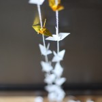 Guirlande origami BLANC / OR / ARGENT – Image 2