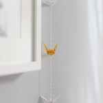 Guirlande origami BLANC / OR / ARGENT – Image 3
